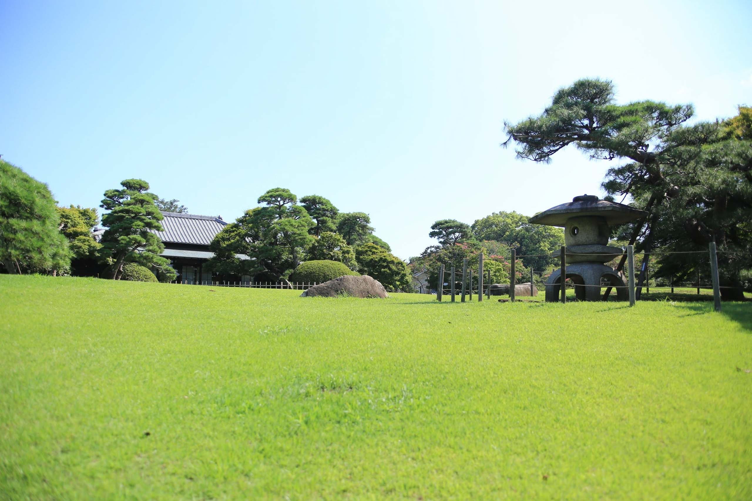 佐倉厚生園病院の庭園の風景